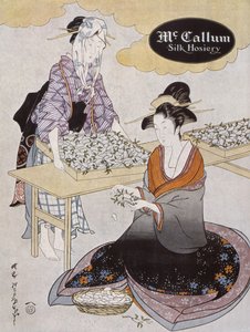 Advertisement for McCallum Silk Hosiery, from Vogue magazine July 1918 by American School